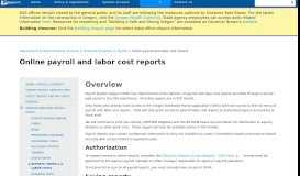 
							         State of Oregon: Payroll - Online payroll and labor cost reports								  
							    