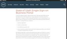 
							         State of Utah Single Sign-on Business Portal | Department of ...								  
							    