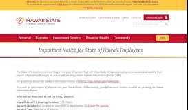 
							         State Payroll Change | Hawaii State FCU								  
							    