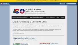 
							         State Purchasing & Contracts Office | OSC - Colorado.gov								  
							    