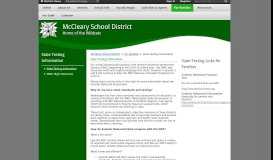 
							         State Testing Information - McCleary School District								  
							    