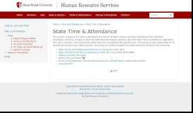 
							         State Time & Attendance - Human Resource Services - Stony Brook ...								  
							    