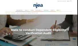 
							         State to conduct Dependent Eligibility Verification Audit » New Jersey ...								  
							    