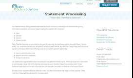 
							         Statement Processing Software for Medical Billing | OPS								  
							    
