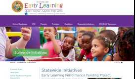 
							         Statewide Initiatives | OEL - Florida Office of Early Learning								  
							    