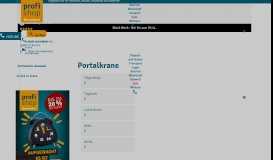 
							         Stationäre und mobile Portalkrane | Jungheinrich PROFISHOP								  
							    