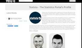 
							         Statista - The Statistics Portal's Profil								  
							    