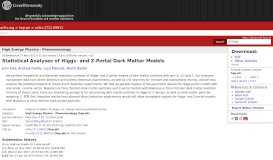 
							         Statistical analyses of Higgs-and Z-portal dark matter models								  
							    