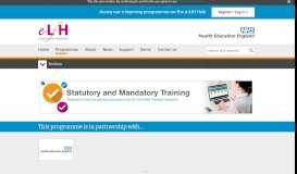 
							         Statutory and Mandatory Training - e-Learning for Healthcare								  
							    