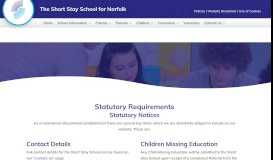 
							         Statutory Requirements – The Short Stay School For Norfolk								  
							    