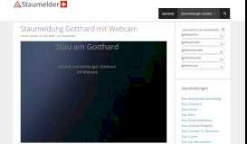
							         Staumeldungen Gotthard Live | Staumelder								  
							    