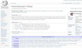 
							         Stautzenberger College - Wikipedia								  
							    