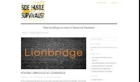 
							         Staying Employed at Lionbridge - SideHustle Survivalist								  
							    
