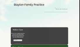 
							         Stayton Family Practice | Commited to Community Care								  
							    