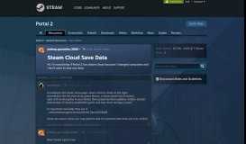 
							         Steam Cloud Save Data :: Portal 2 General Discussions								  
							    