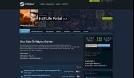 
							         Steam Community :: Group :: Half-Life Portal								  
							    