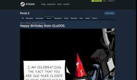
							         Steam Community :: :: Happy Birthday from GLaDOS								  
							    