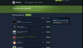 
							         Steam Community Market :: Showing results for: 