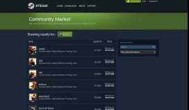 
							         Steam Community Market :: Showing results for: Steam, Portal 2								  
							    