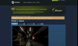 
							         Steam Greenlight :: Portal 2: Abyss								  
							    