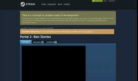 
							         Steam Greenlight :: Portal 2: Ben Stories								  
							    
