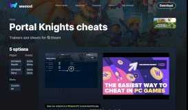 
							         Steam Portal Knights 5 cheats 10 months ago Available - WeMod								  
							    