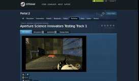 
							         Steam Workshop :: Aperture Science Innovators Testing Track 1								  
							    