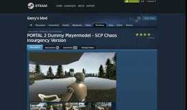 
							         Steam Workshop :: PORTAL 2 Dummy Playermodel - SCP Chaos ...								  
							    