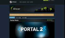 
							         Steam Workshop :: Portal Mods								  
							    