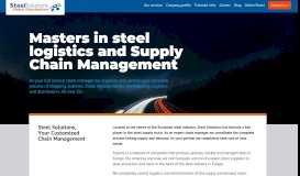 
							         Steel Solutions | Masters in steel logistics and Supply Chain Managment								  
							    