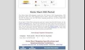 
							         Stein Mart EDI Mapping Guidelines, Requirements and EDI ...								  
							    