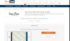 
							         Stein Mart Gift Cards Bulk | OmniCard Employee Rewards - OmniCard								  
							    
