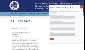 
							         Stellar News - Stella Maris Academy								  
							    