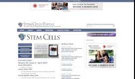 
							         | Stem Cells Portal - Stem Cells Journal Online Community								  
							    