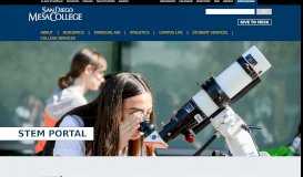 
							         STEM Portal - San Diego Mesa College								  
							    