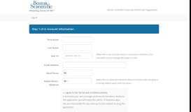 
							         Step 1 of 4: Account Information - Boston Scientific Corporate Portal								  
							    