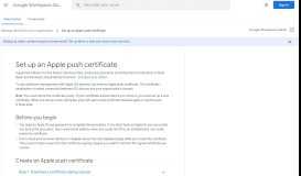 
							         Step 4: Set up an Apple Push Certificate - G Suite Admin Help								  
							    