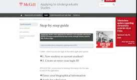
							         Step-by-step guide | Applying to Undergraduate Studies - McGill ...								  
							    