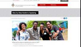 
							         Step by Step Guide to Applying | The University of the ... - UWI, Mona								  
							    