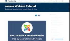 
							         Step-by-Step: How I Build a Joomla Website (*UPDATED 2019)								  
							    