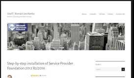 
							         Step-by-step installation of Service Provider Foundation 2012 R2/2016								  
							    