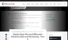 
							         Step by Step: Microsoft BitLocker Administration and Monitoring – Part ...								  
							    