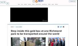 
							         Step inside this gold box at one Richmond park to be transported ...								  
							    