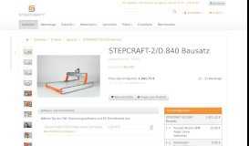 
							         Stepcraft-2/840 Bausatz, 1.459,00 € - Shop								  
							    