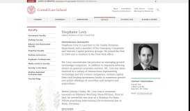 
							         Stephane Levy - Cornell Law School - Cornell University								  
							    