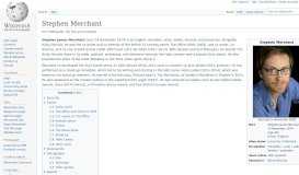 
							         Stephen Merchant - Wikipedia								  
							    