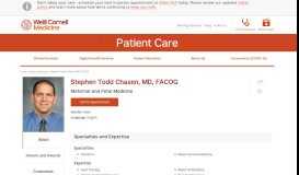 
							         Stephen Todd Chasen, MD, FACOG | Weill Cornell Medicine								  
							    