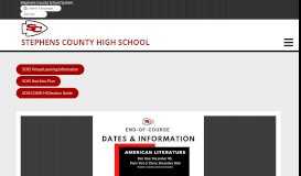 
							         Stephens County High School								  
							    