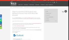 
							         Steps for Enrolled AUB Students and Alumni to Access Your ...								  
							    