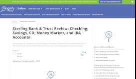 
							         Sterling Bank & Trust Review of Rates in June 2019 | MagnifyMoney								  
							    